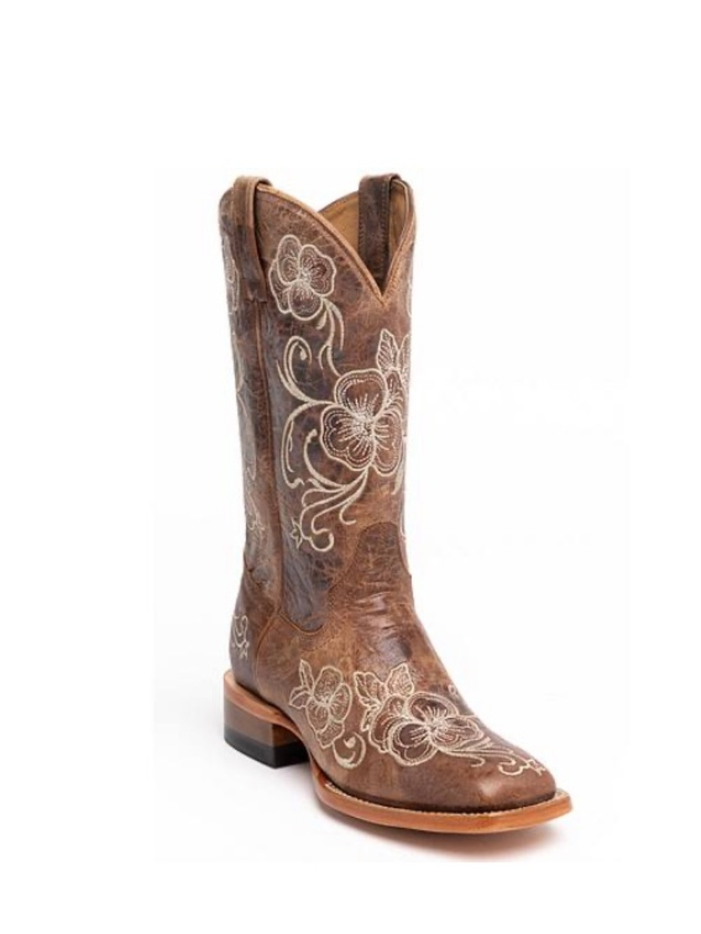 Shyanne Women's Lasy Floral Embroidered Western
Boots - Broad Square Toe